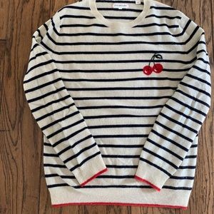 Chinti And Parker Cherry Breton Sweater- Small
